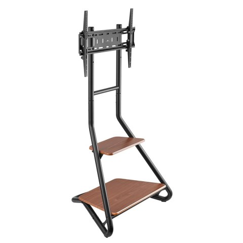 MACLEAN UCHWYT WOLNOSTOJĄCY POD TV / NAROŻNY, W STYLU BAUHAUS, DWUPOZIOMOWE DREWNIANE PÓŁKI 40KG MAX 37-75'' MC-455 MACLEAN UCHWYT WOLNOSTOJĄCY POD TV / NAROŻNY, W STYLU BAUHAUS, DWUPOZIOMOWE DREWNIANE PÓŁKI 40KG MAX 37-75'' MC-455