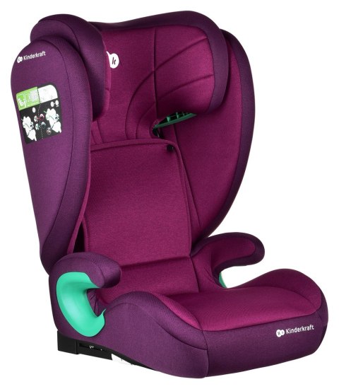Kinderkraft Fotel Junior Fix 2 i-Size 100-150cm Cherry Pearl Kinderkraft Fotel Junior Fix 2 i-Size 100-150cm Cherry Pearl