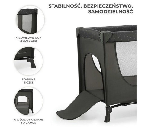 Kinderkraft Łóżeczko turystyczne JOY LIGHT GREY Kinderkraft Łóżeczko turystyczne JOY LIGHT GREY
