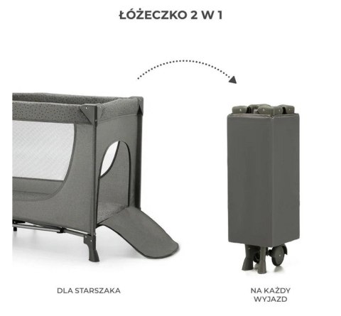 Kinderkraft Łóżeczko turystyczne Joy 2 ciemnoszary Kinderkraft Łóżeczko turystyczne Joy 2 ciemnoszary