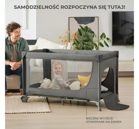 Kinderkraft Łóżeczko turystyczne Joy 2 ciemnoszary Kinderkraft Łóżeczko turystyczne Joy 2 ciemnoszary