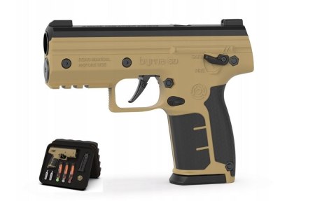 Pistolet na kule gumowe i pieprzowe BYRNA SD TAN k.68 CO2 8g zestaw (SK68300-TAN) Pistolet na kule gumowe i pieprzowe BYRNA SD TAN k.68 CO2 8g zestaw (SK68300-TAN)