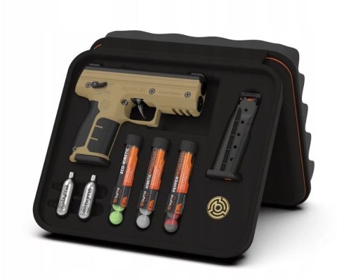 Pistolet na kule gumowe i pieprzowe BYRNA SD TAN k.68 CO2 8g zestaw (SK68300-TAN) Pistolet na kule gumowe i pieprzowe BYRNA SD TAN k.68 CO2 8g zestaw (SK68300-TAN)