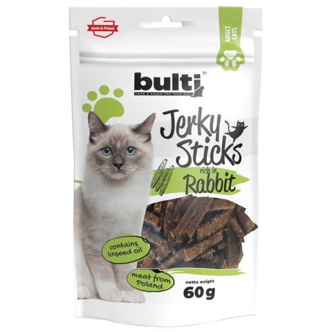 BULTI Jerky Sticks bogate w królika przysmak dla kota 60g