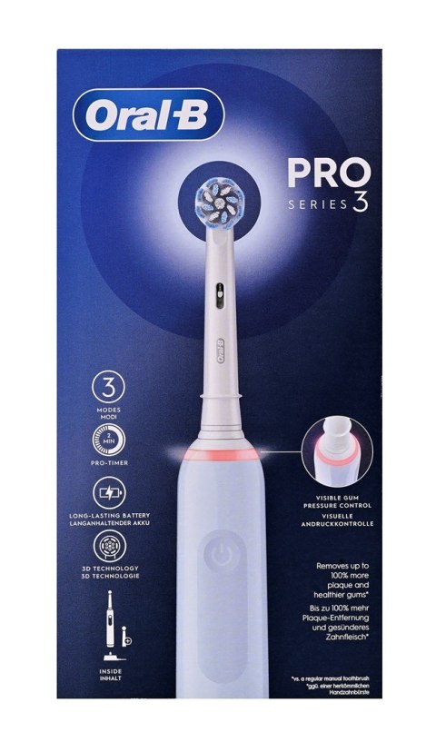 Szczoteczka Oral-B PRO 3 3000 Sensitive Clean Blue Szczoteczka Oral-B PRO 3 3000 Sensitive Clean Blue