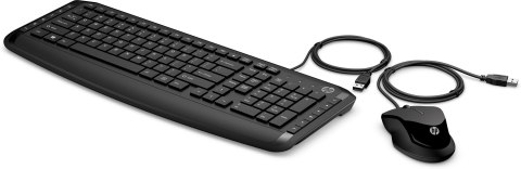 Zestaw klawiatura + mysz HP Pavilion Keyboard and Mouse 200 Combo przewodowe czarne 9DF28AA Zestaw klawiatura + mysz HP Pavilion Keyboard and Mouse 200 Combo przewodowe czarne 9DF28AA
