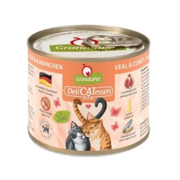 GranataPet DeliCatessen cielęcina i królik karma mokra dla kota 200g