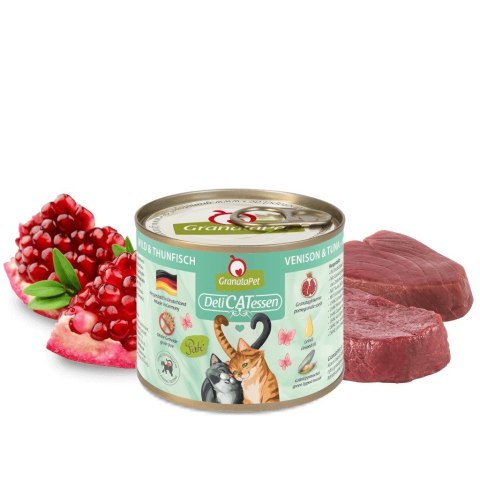 GranataPet DeliCatessen dziczyzna i tuńczyk karma mokra dla kota 200g GranataPet DeliCatessen dziczyzna i tuńczyk karma mokra dla kota 200g