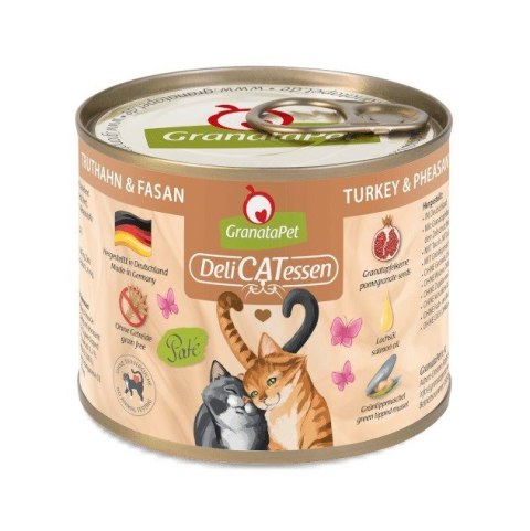 GranataPet DeliCatessen indyk i bażant karma mokra dla kota 200g GranataPet DeliCatessen indyk i bażant karma mokra dla kota 200g