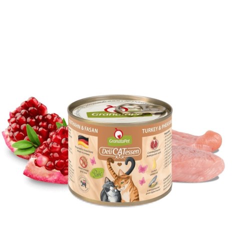 GranataPet DeliCatessen indyk i bażant karma mokra dla kota 200g GranataPet DeliCatessen indyk i bażant karma mokra dla kota 200g