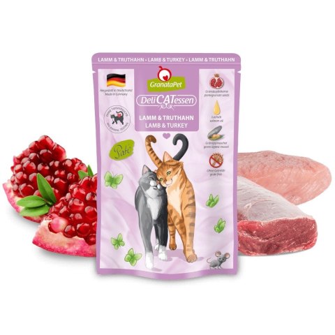 GranataPet DeliCatessen jagnięcina i indyk karma mokra dla kota 85g GranataPet DeliCatessen jagnięcina i indyk karma mokra dla kota 85g