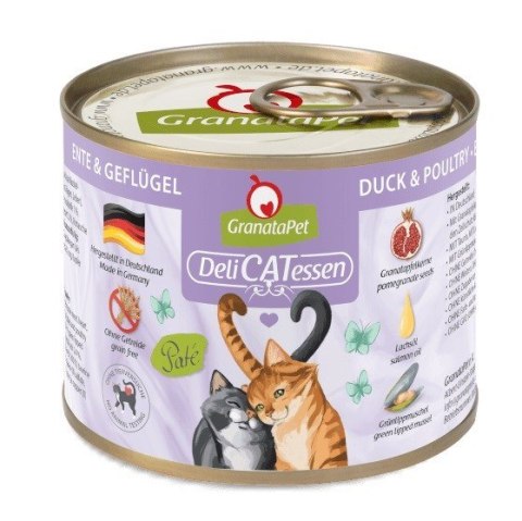 GranataPet DeliCatessen kaczka i drób karma mokra dla kota 200g GranataPet DeliCatessen kaczka i drób karma mokra dla kota 200g