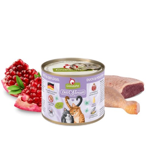 GranataPet DeliCatessen kaczka i drób karma mokra dla kota 200g GranataPet DeliCatessen kaczka i drób karma mokra dla kota 200g