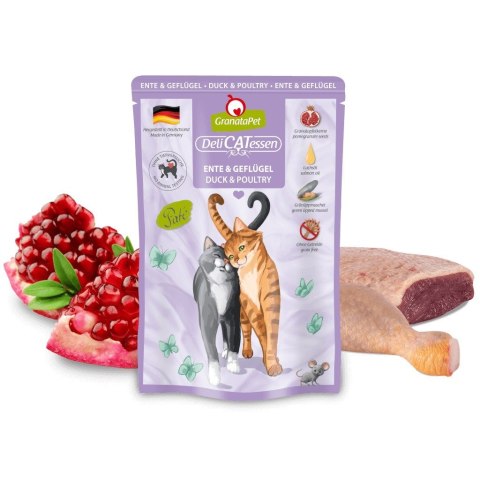 GranataPet DeliCatessen kaczka i drób karma mokra dla kota 85g GranataPet DeliCatessen kaczka i drób karma mokra dla kota 85g