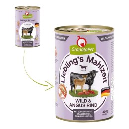 GranataPet Liebling´s Mahlzeit dziczyzna i wołowina mokra karma dla psa 800g