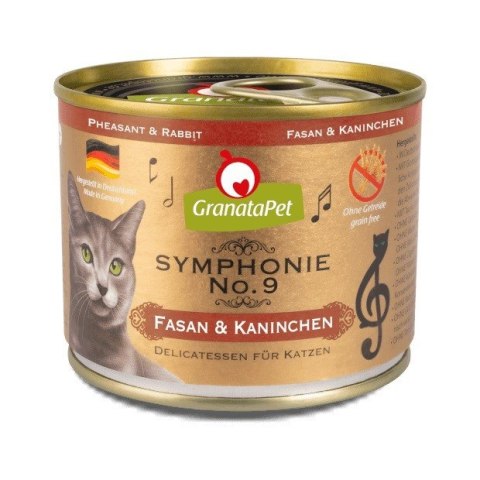 GranataPet Symphonie No.9 - bażant i królik mokra karma dla kota 200g GranataPet Symphonie No.9 - bażant i królik mokra karma dla kota 200g