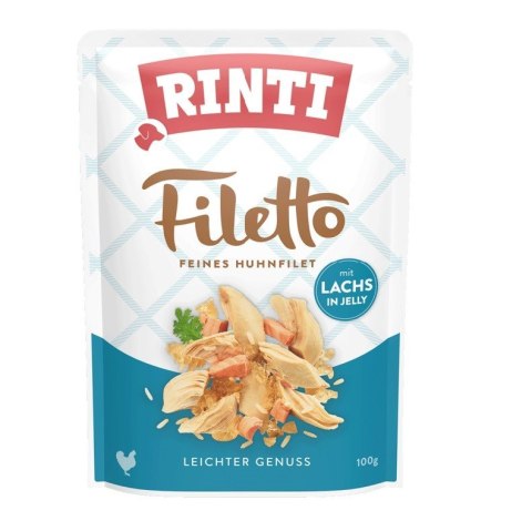 Rinti Filetto kurczak i łosoś w galaretce 100g Rinti Filetto kurczak i łosoś w galaretce 100g
