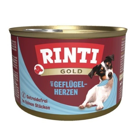 Rinti Gold Serca drobiowe puszka 185g Rinti Gold Serca drobiowe puszka 185g