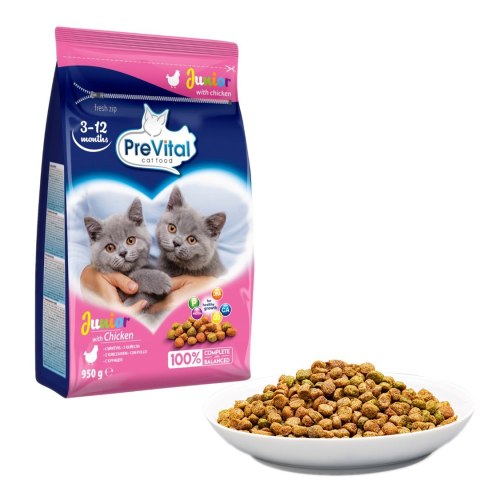 PREVITAL kurczak karma sucha karma kocięta 0,95kg PREVITAL kurczak karma sucha karma kocięta 0,95kg