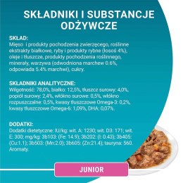 PURINA ONE JUNIOR łosoś/marchew 85g