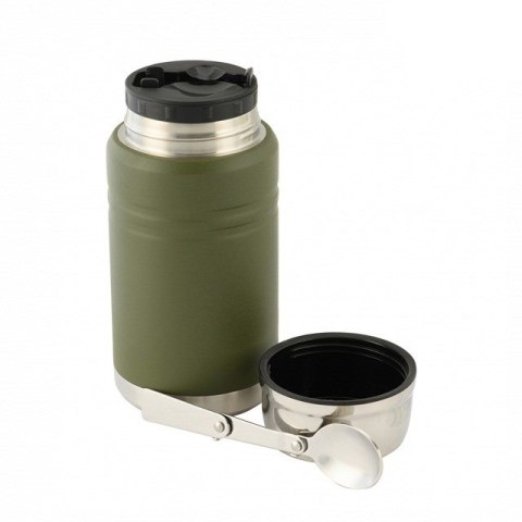 Termos obiadowy z łyżką ze stali Inox M-TAC Olive poj. 750 ml. Termos obiadowy z łyżką ze stali Inox M-TAC Olive poj. 750 ml.