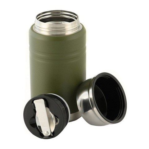 Termos obiadowy z łyżką ze stali Inox M-TAC Olive poj. 750 ml. Termos obiadowy z łyżką ze stali Inox M-TAC Olive poj. 750 ml.
