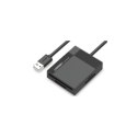 Ugreen czytnik kart pamięci SD/microSD / CF/MS z kablem USB 3.0 1m CR125 (czarny)