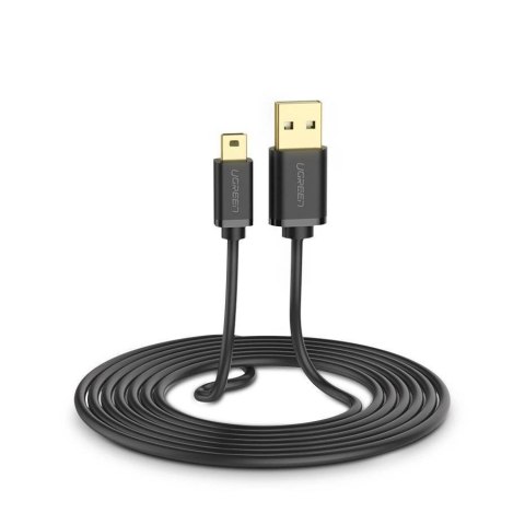Ugreen kabel USB-mini USB 480 Mbps 1,5m (czarny) Ugreen kabel USB-mini USB 480 Mbps 1,5m (czarny)