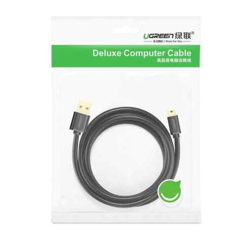 Ugreen kabel USB-mini USB 480 Mbps 1,5m (czarny) Ugreen kabel USB-mini USB 480 Mbps 1,5m (czarny)