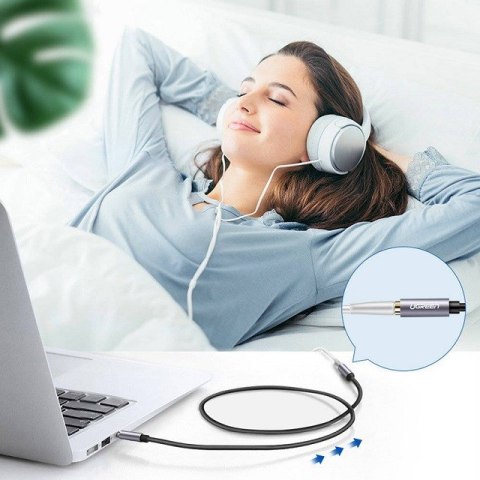 Ugreen kabel adapter przedłużacz AUX mini jack 3,5 mm 2m (niebieski) Ugreen kabel adapter przedłużacz AUX mini jack 3,5 mm 2m (niebieski)