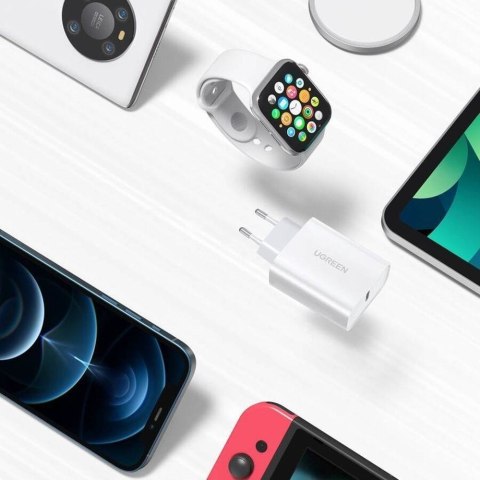 Ugreen ładowarka sieciowa USB Power Delivery 3.0 Quick Charge 4.0+ 20W 3A (biały) Ugreen ładowarka sieciowa USB Power Delivery 3.0 Quick Charge 4.0+ 20W 3A (biały)