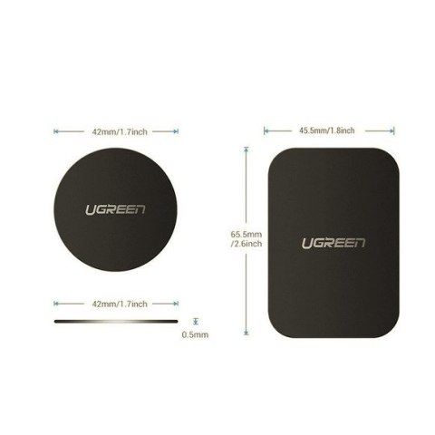 Ugreen płytki metalowe do uchwytów magnetycznych na telefon 2szt. LP123 (czarne) Ugreen płytki metalowe do uchwytów magnetycznych na telefon 2szt. LP123 (czarne)