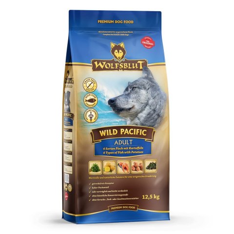 WOLFSBLUT Wild Pacific Adult fish/potatos 12,5kg WOLFSBLUT Wild Pacific Adult fish/potatos 12,5kg