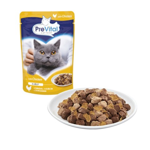 PREVITAL kurczak w galaretce dla kotów 100g PREVITAL kurczak w galaretce dla kotów 100g