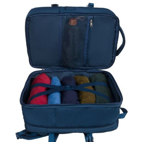 Plecak podróżny wykonany z cordury w granatowym kolorze, wyposażony w port USB - Peterson Plecak podróżny wykonany z cordury w granatowym kolorze, wyposażony w port USB - Peterson