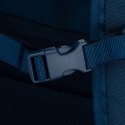 Plecak podróżny wykonany z cordury w granatowym kolorze, wyposażony w port USB - Peterson