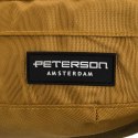 Praktyczna, żółta saszetka z poliestru zamykana suwakiem - Peterson
