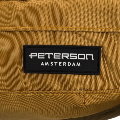 Praktyczna, żółta saszetka z poliestru zamykana suwakiem - Peterson Praktyczna, żółta saszetka z poliestru zamykana suwakiem - Peterson