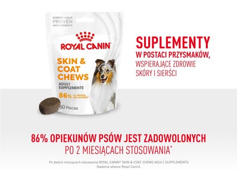 ROYAL CANIN Skin & Coat Adult Dog Supplements 240g
