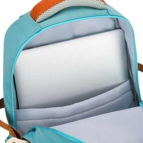 Niebiesko-pomarańczowy plecak szkolny z przegrodą na laptopa, odporny na wilgoć - Peterson Niebiesko-pomarańczowy plecak szkolny z przegrodą na laptopa, odporny na wilgoć - Peterson