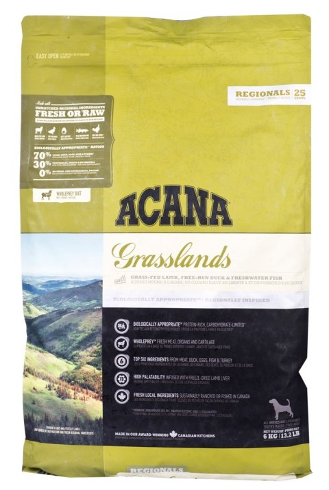 ACANA Regionals Grasslands Dog - sucha karma dla psa - 6kg ACANA Regionals Grasslands Dog - sucha karma dla psa - 6kg