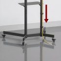 MACLEAN STAND / WÓZEK DO TV, PÓŁKA NA KAMERĘ, NA KÓŁKACH, 37-70", MAX. OBCIĄŻENIE 45KG/5KG PÓŁKA, MAX. VESA 600X400 MC-113 B
