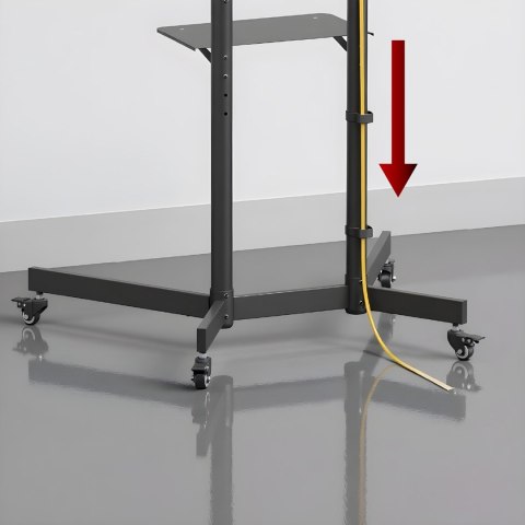 MACLEAN STAND / WÓZEK DO TV, PÓŁKA NA KAMERĘ, NA KÓŁKACH, 37-70", MAX. OBCIĄŻENIE 45KG/5KG PÓŁKA, MAX. VESA 600X400 MC-113 B MACLEAN STAND / WÓZEK DO TV, PÓŁKA NA KAMERĘ, NA KÓŁKACH, 37-70", MAX. OBCIĄŻENIE 45KG/5KG PÓŁKA, MAX. VESA 600X400 MC-113 B