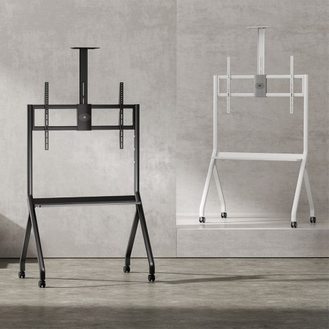 MACLEAN STAND / WÓZEK DO TV, PÓŁKA NA KAMERĘ, NA KÓŁKACH, 55-100", MAX. OBCIĄŻENIE 120KG/10KG PÓŁKA, MAX. VESA 900X600 MC-114 MACLEAN STAND / WÓZEK DO TV, PÓŁKA NA KAMERĘ, NA KÓŁKACH, 55-100", MAX. OBCIĄŻENIE 120KG/10KG PÓŁKA, MAX. VESA 900X600 MC-114