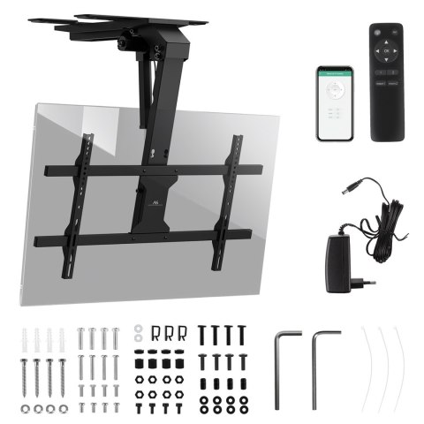MACLEAN UCHWYT ELEKTRYCZNY DO TV, SUFITOWY, OBSŁUGA TUYA, MAX. VESA 800X400, DLA TV 43-86", MAX. 45KG MC-110 T MACLEAN UCHWYT ELEKTRYCZNY DO TV, SUFITOWY, OBSŁUGA TUYA, MAX. VESA 800X400, DLA TV 43-86", MAX. 45KG MC-110 T