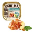 SHELMA Alucup - pełnoporcjowa bezzbożowa karma dla dorosłych kotów. Z łososiem i białą rybą 100g