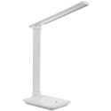 MACLEAN LAMPKA BIURKOWA LED, MAX. 9W, 220-240V AC, MOŻLIWOŚĆ ZMIANY BARWY, ŚCIEMNIALNA, 450LM MCE614 W