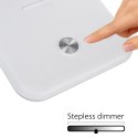 MACLEAN LAMPKA BIURKOWA LED, MAX. 9W, 220-240V AC, MOŻLIWOŚĆ ZMIANY BARWY, ŚCIEMNIALNA, 450LM MCE614 W