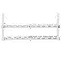 MACLEAN ORGANIZER PODBIURKOWY NA KABLE, MAX. OBCIĄŻENIE 5KG, MAX. 728MM, 2 POZIOMY, BIAŁY MC-102 W