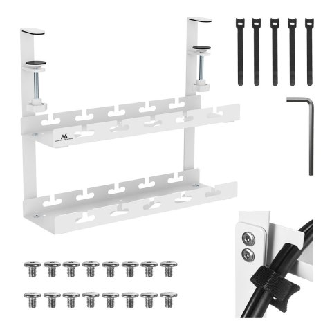MACLEAN ORGANIZER PODBIURKOWY NA KABLE MC-104 W MACLEAN ORGANIZER PODBIURKOWY NA KABLE MC-104 W